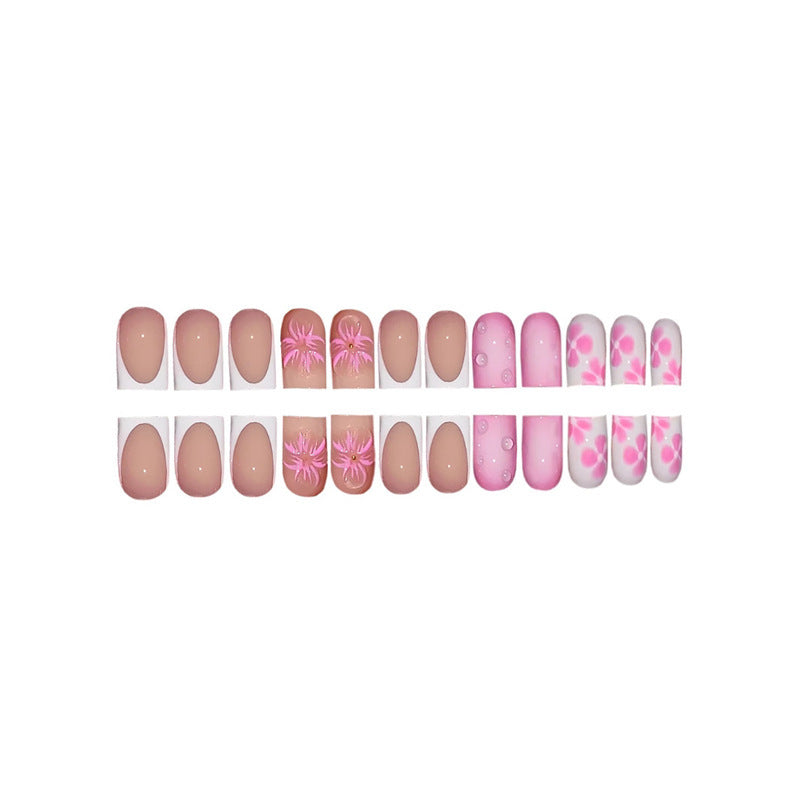 Floral Design Press-On Nail Art Extensions Brehn