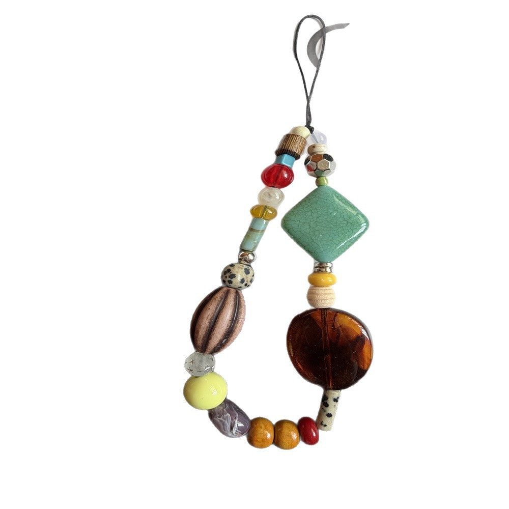 Stylische Perlen-Handykette Brehn