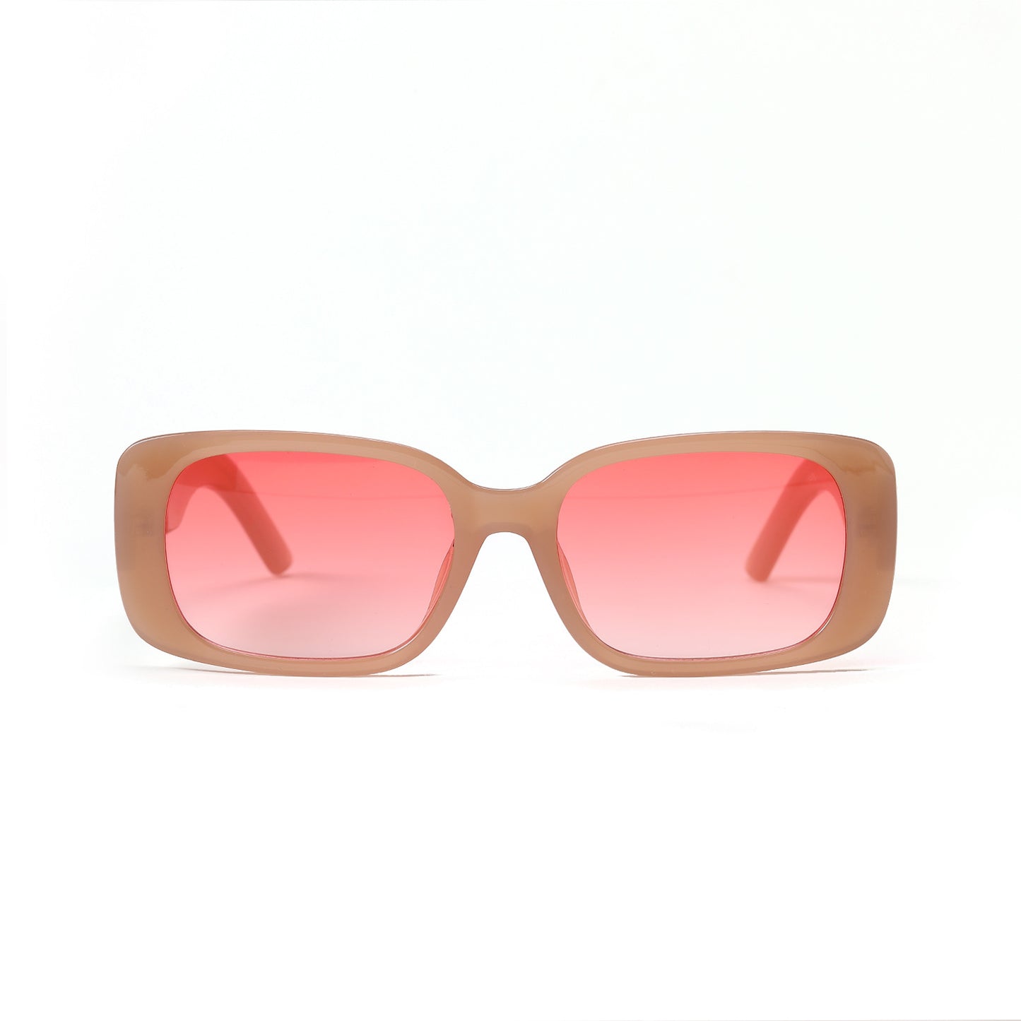 Damen rechteckige Sonnenbrille mit stilvollem Rahmen Brehn