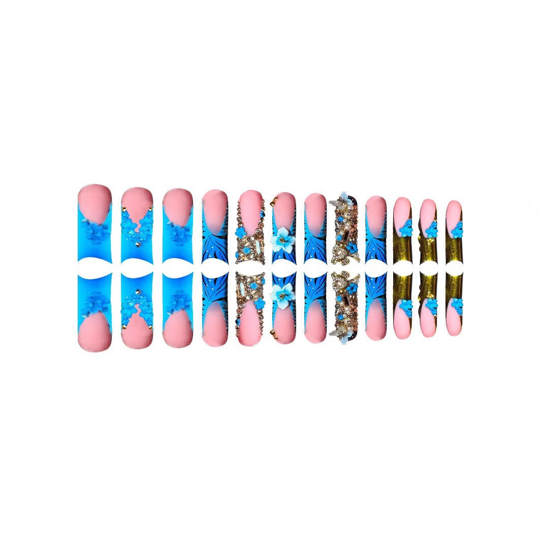 Exquisite Crystal-Embellished Nail Art Extensions Brehn