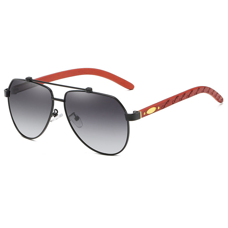Damen Pilotensonnenbrille mit hochwertigem Metallrahmen und flexiblen Komfortbügeln Brehn