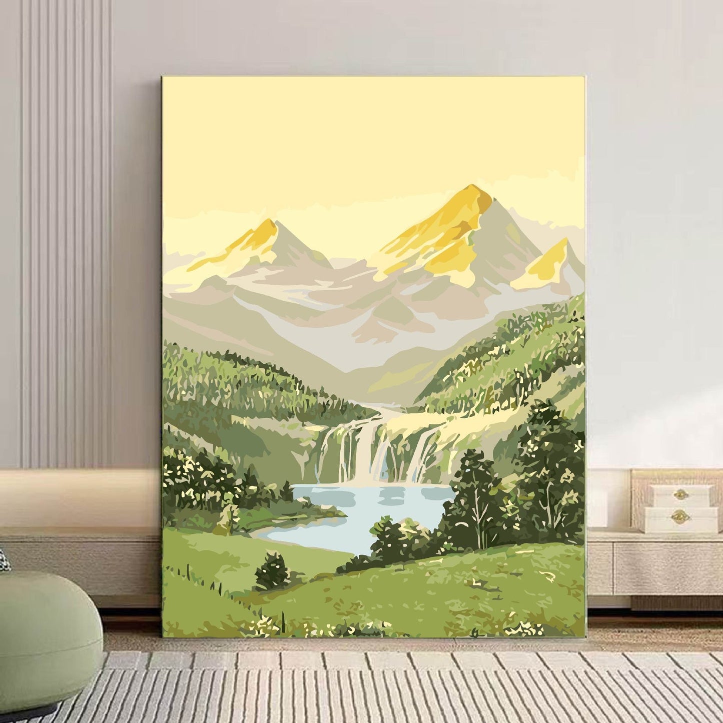 Szenische Berglandschaft Leinwand Kunst Brehn 1785768018