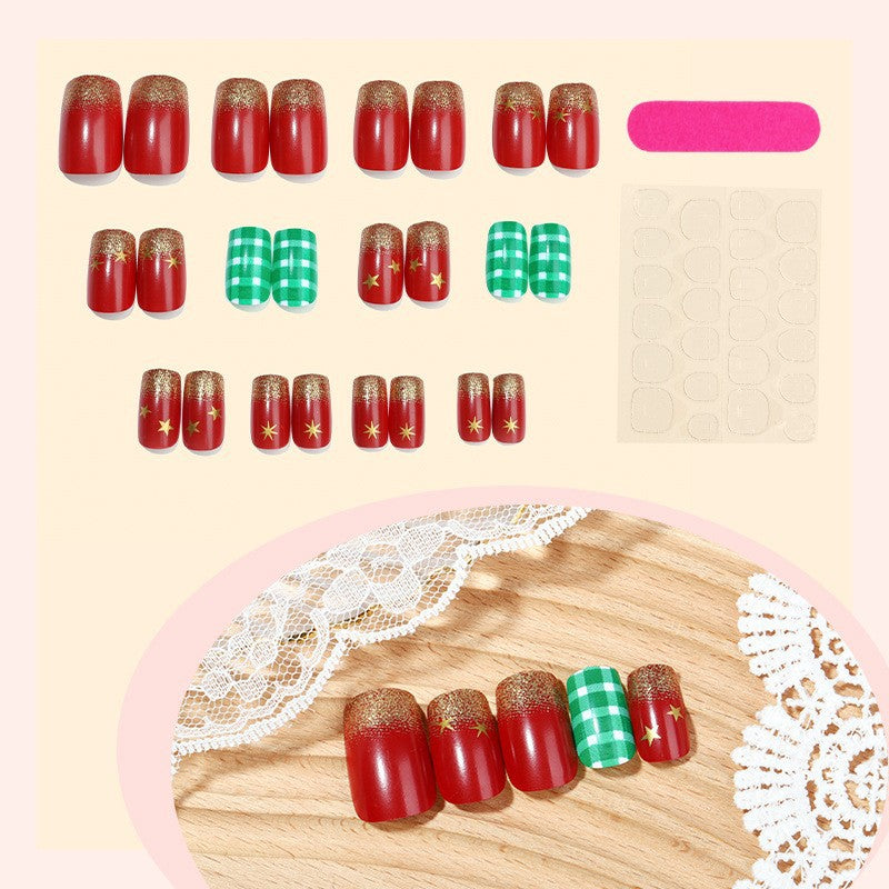 Gradient Style Press-On Nails mit Schließset Brehn