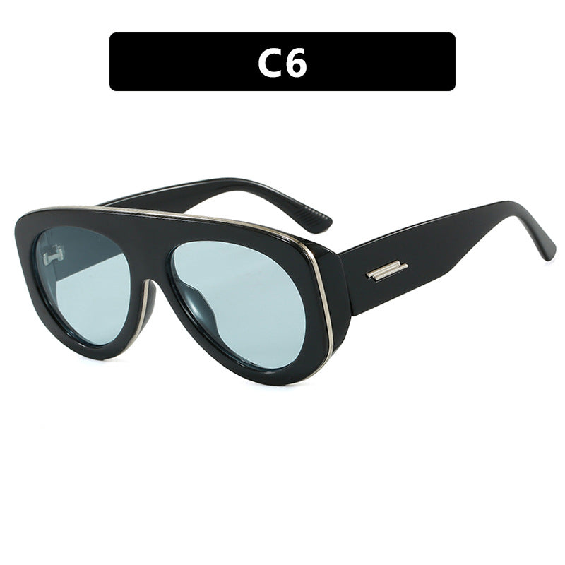 Damen extravagante Sonnenbrille im markanten Design Brehn