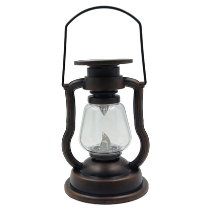 Antike LED-Hurrikanlaterne mit flackerndem Flameneffekt, Glasglocke und hängendem Griff, tragbare dekorative Lampe Brehn