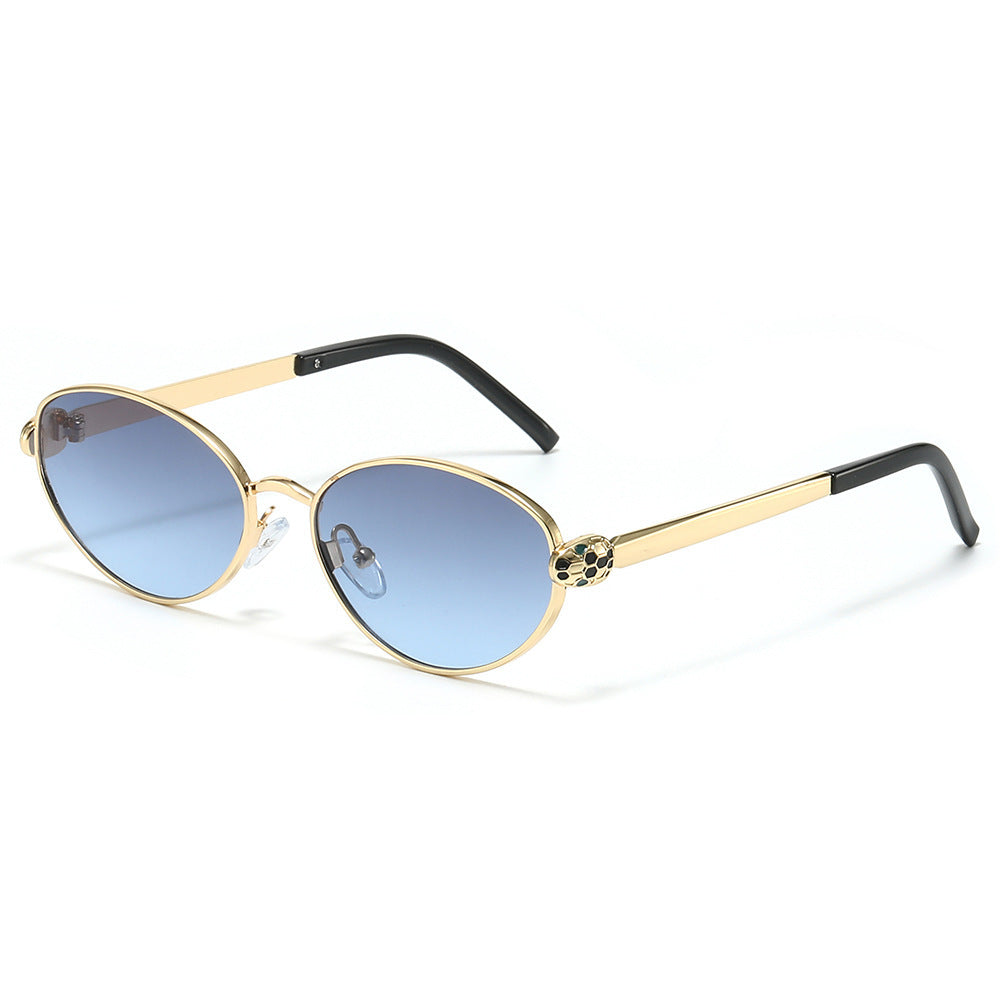 Chic Cat-Eye Sonnenbrille mit luxuriösen goldenen Akzenten Brehn