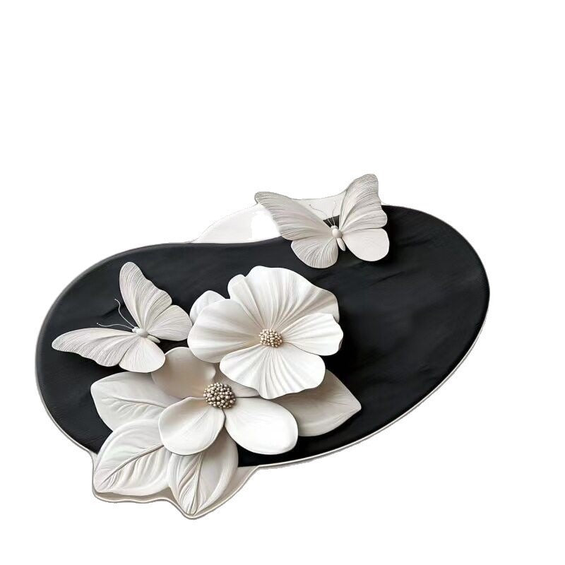 Florales Design Badezimmermatte Brehn