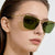 Damen Modische Sonnenbrille mit filigranem Rahmen und sanftem Farbverlauf Brehn