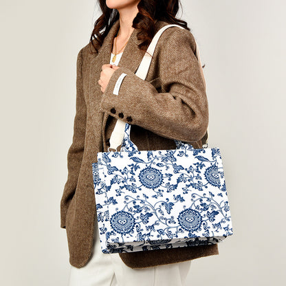 Blumenmuster Schultertasche Brehn