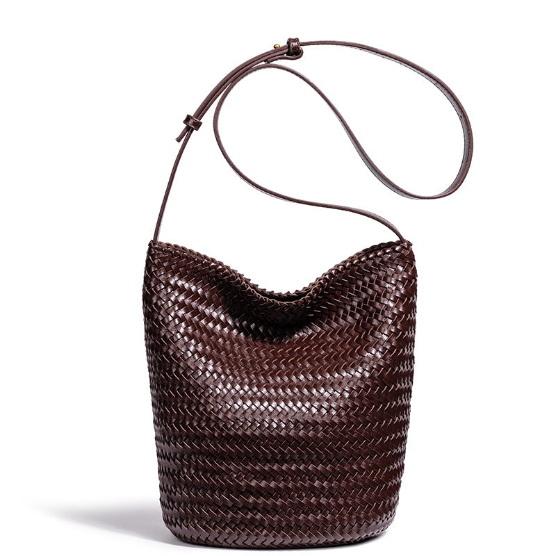 Handgefertigte Geflochtene Eimer Tasche Brehn