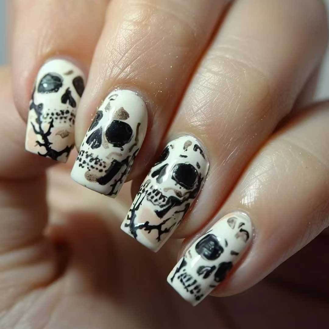 Gothic Skull Nagelkunst Set