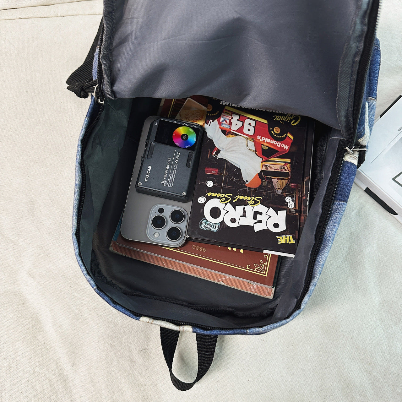 Rucksack Im Kreativen Patchwork-Design Brehn