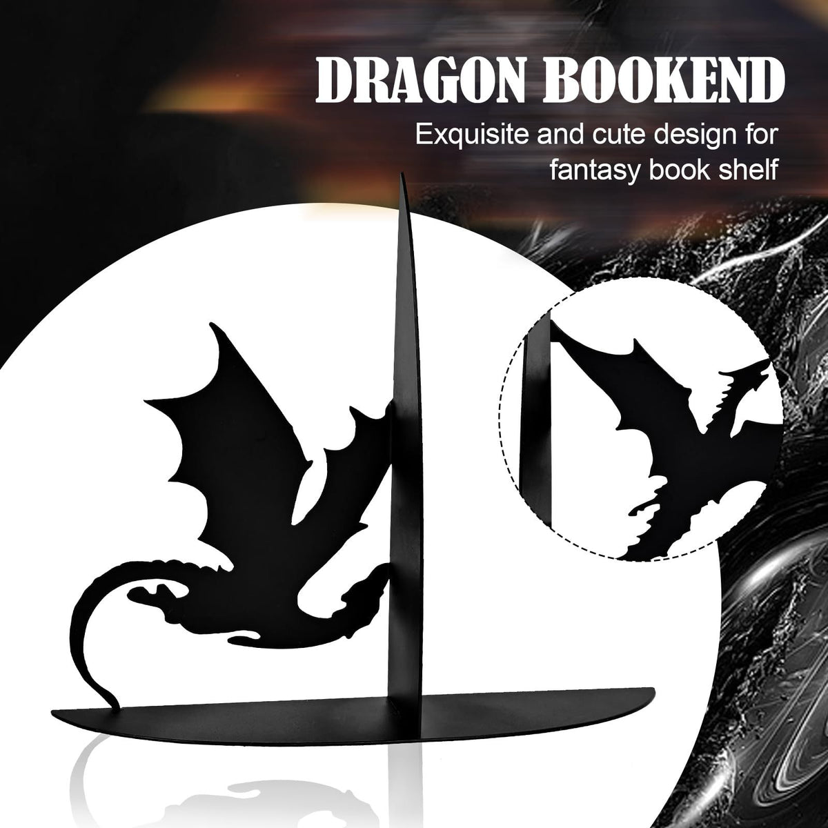 Dekorative Drachen Buchstützen