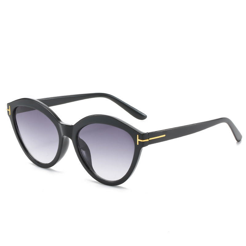 Elegante Übergroße Katzenaugen-Sonnenbrille Brehn