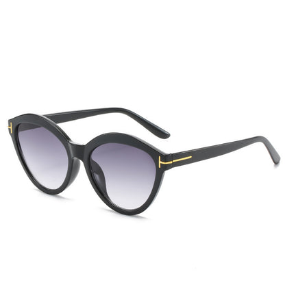 Elegante Übergroße Katzenaugen-Sonnenbrille Brehn