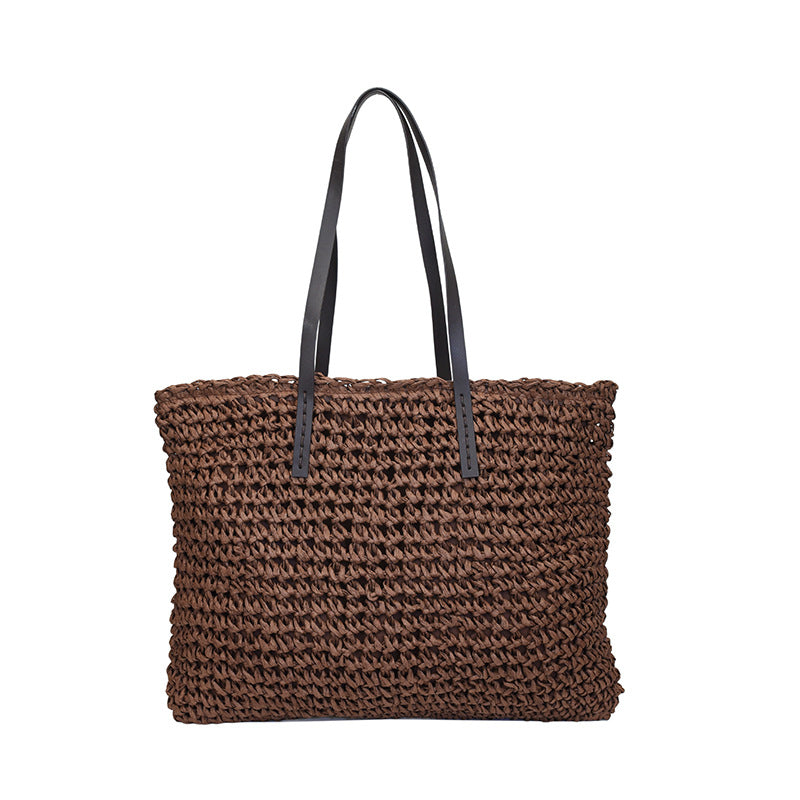 Handgewebte Strohtasche