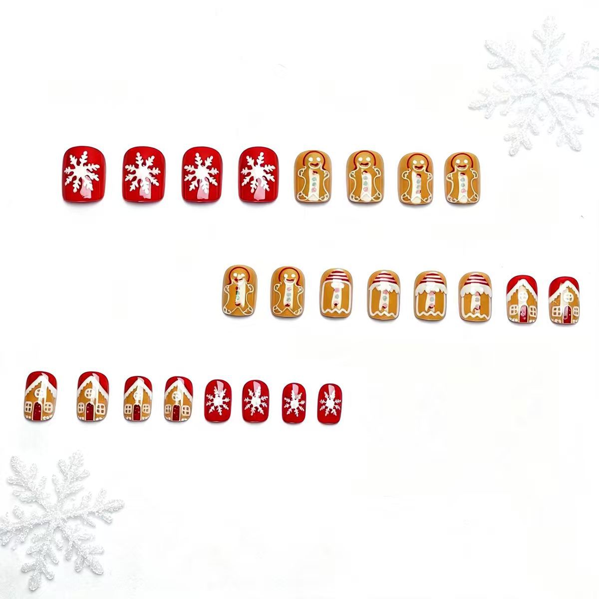Kunstnägel Im Weihnachtlichen Lebkuchenhaus-Design Brehn