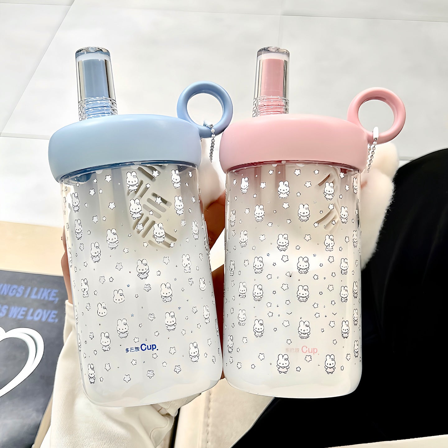 Damen praktische Trinkflasche mit süßem Tiermotiv Brehn