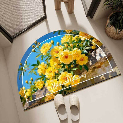 Künstlerischer floraler Dekor Teppich