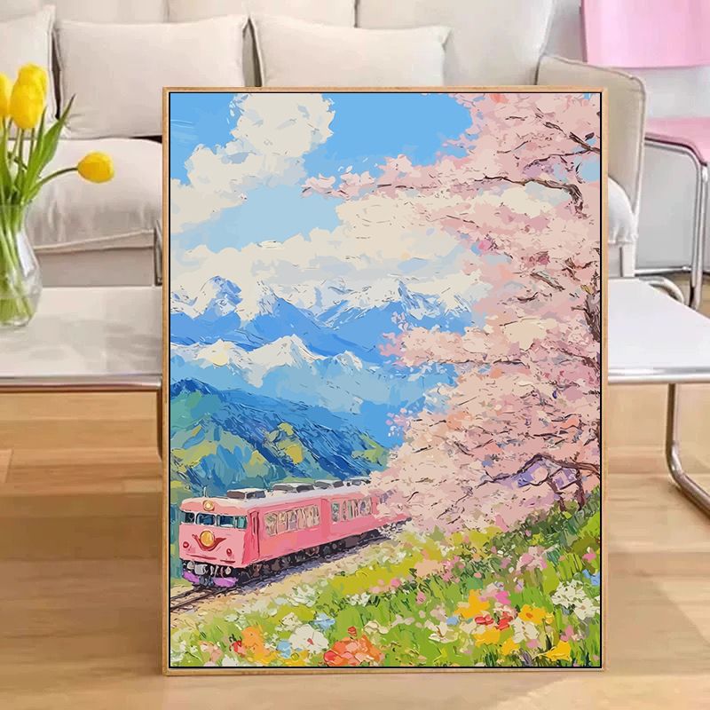 Scenic Train Landschaft Wandkunst Brehn