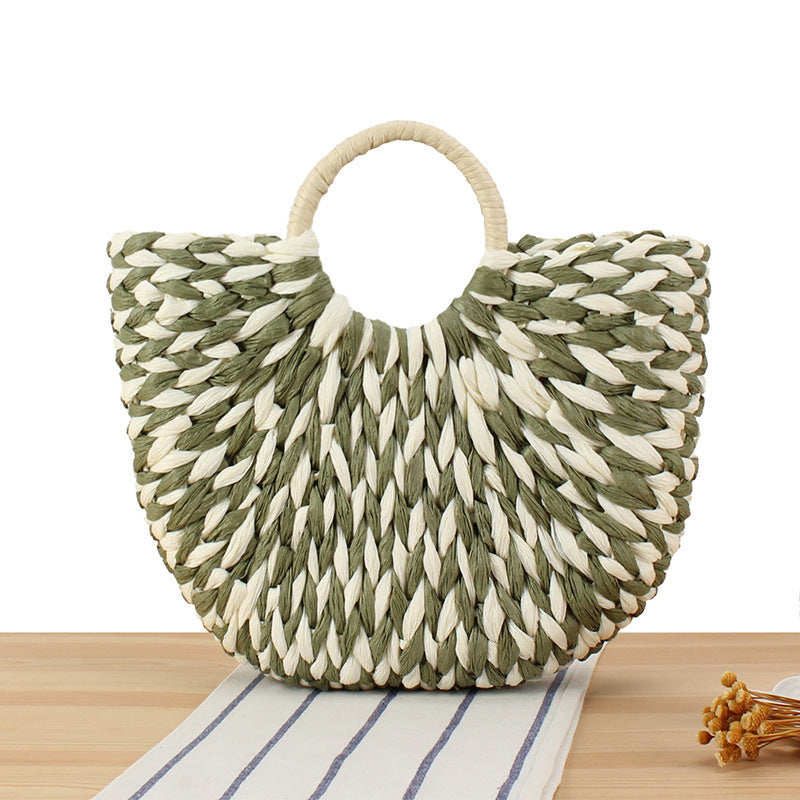 Handtasche Aus Handgefertigtem Flechtmaterial mit Modernem Design Brehn