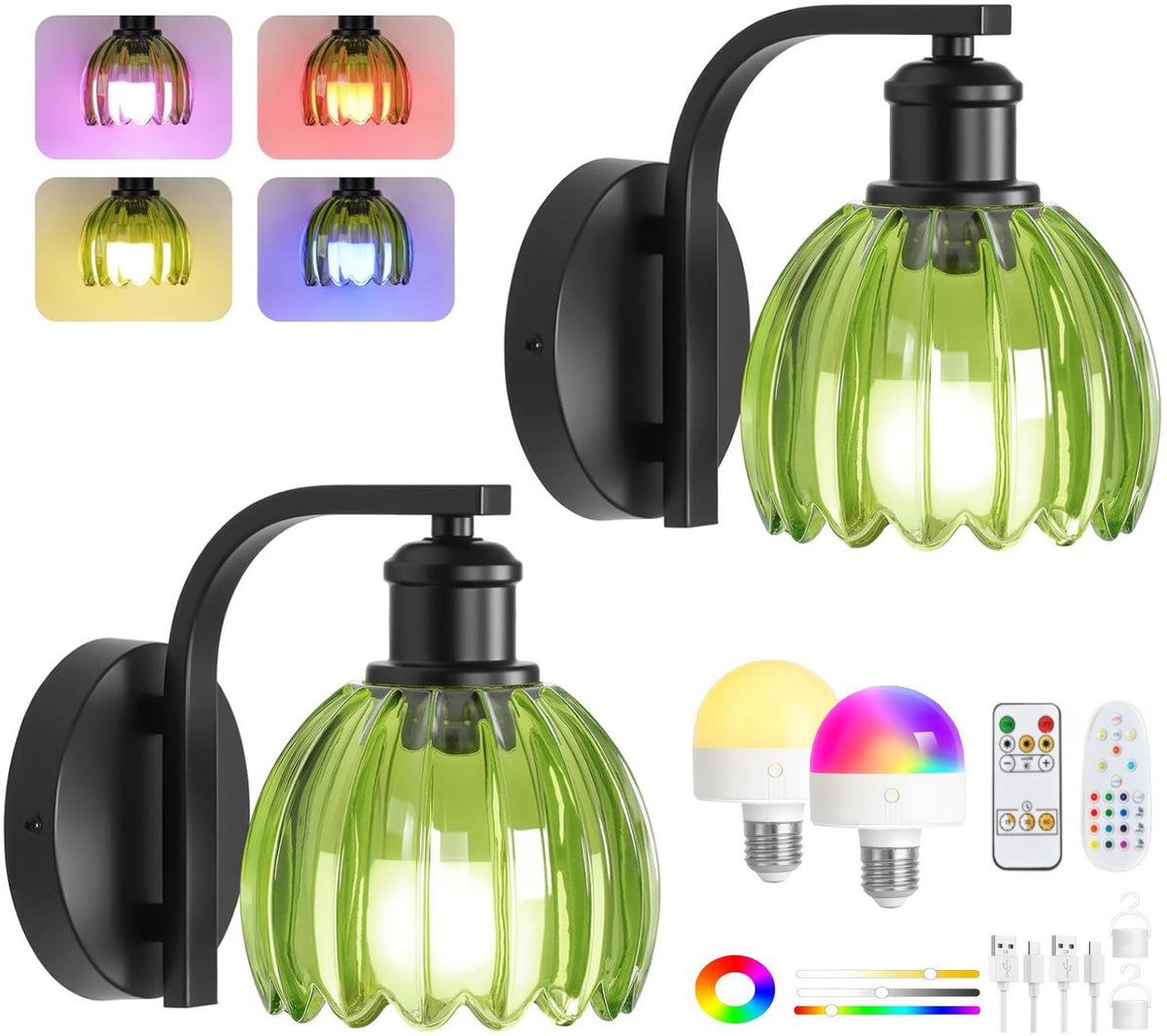 Farbwechselnde LED-Wandlampe