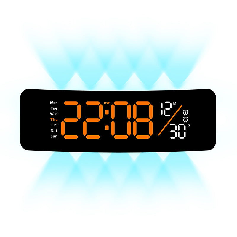 Digitaler Displaywecker mit Wochentagsanzeige und Temperatur Brehn