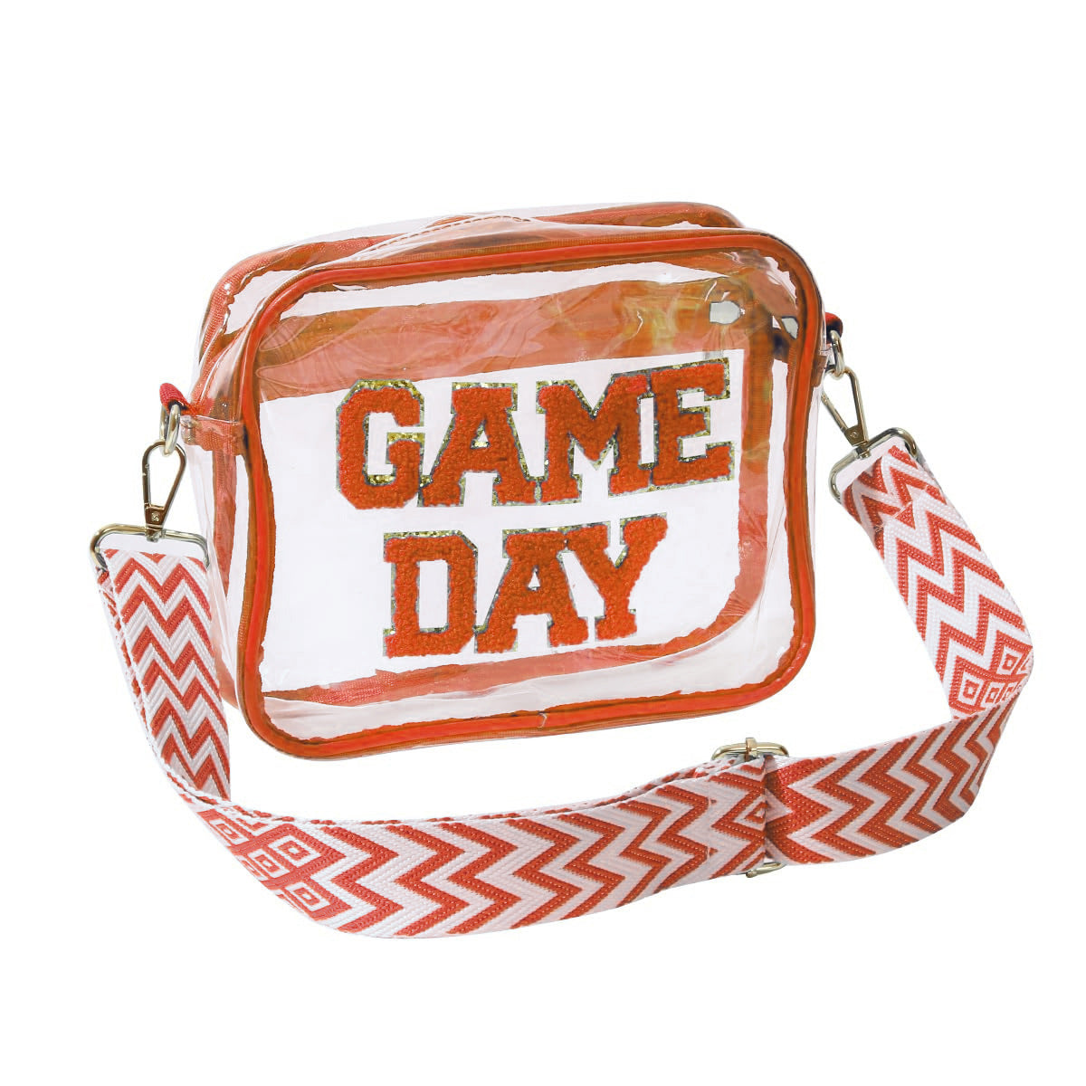 Transparente Umhängetasche mit Modischem Game Day Aufdruck Brehn