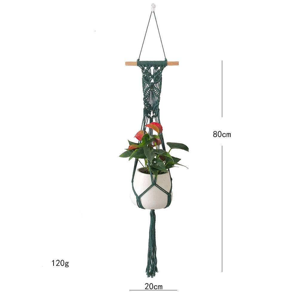 Makramee-Blumenhalter mit elegantem Design