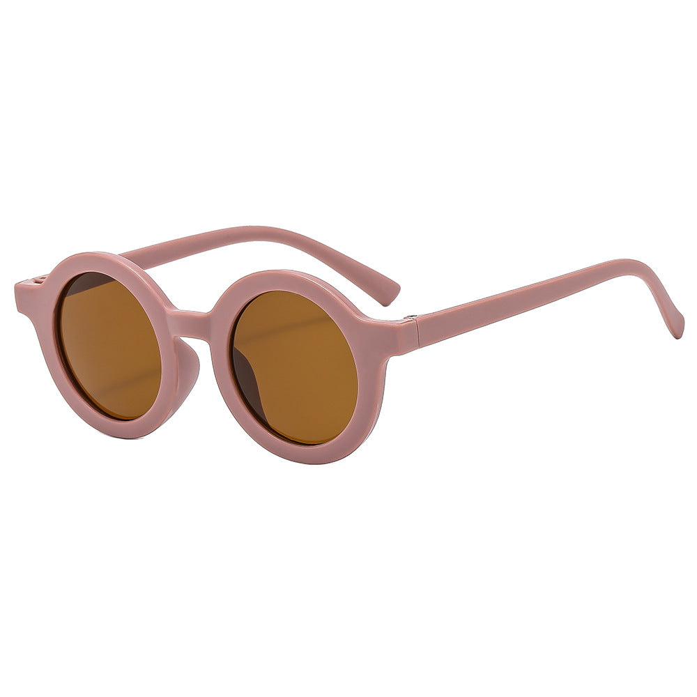 Damen ausgefallene runde Sonnenbrille Brehn