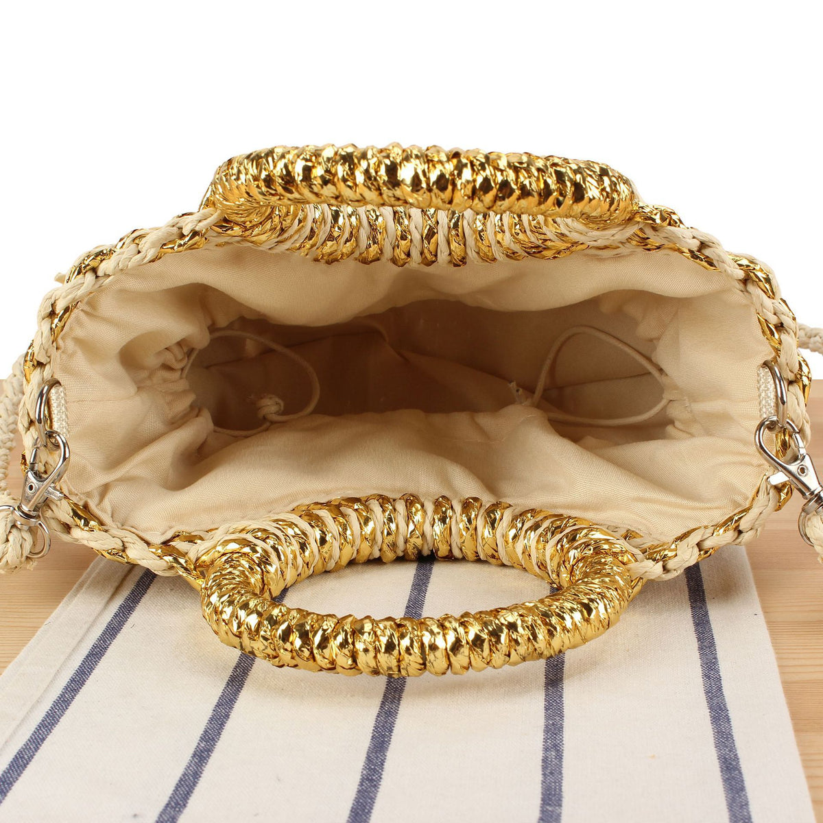 Handtasche mit Raffiniertem Geflecht Brehn