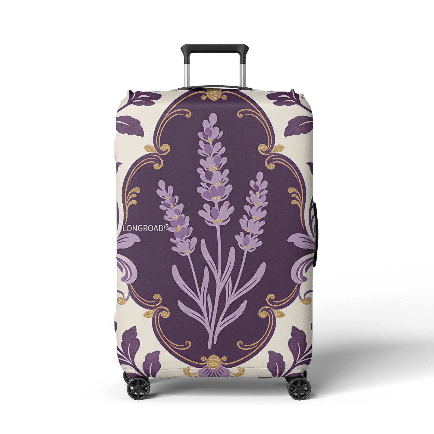 Damen Kofferhülle mit floralem Lavendel-Muster Brehn
