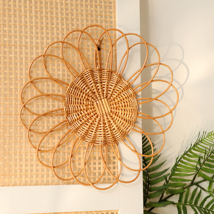 Dekorative Wandplatte Aus Geflochtenem Rattan Brehn
