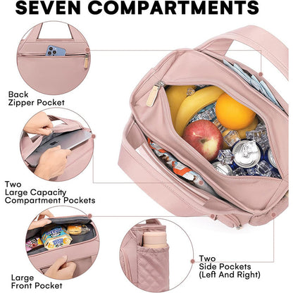 Gepolsterte Mehrfach-Taschen-Handtasche Brehn