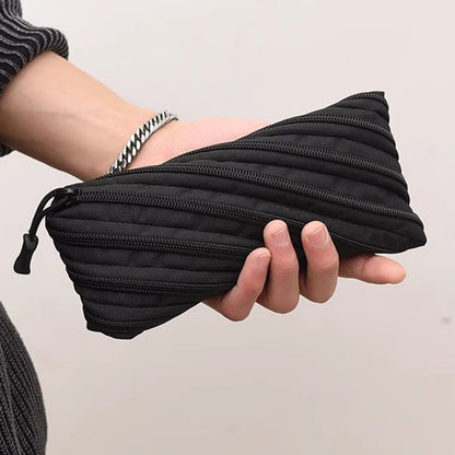 Stylische Canvas-Mäppchen mit Reißverschluss