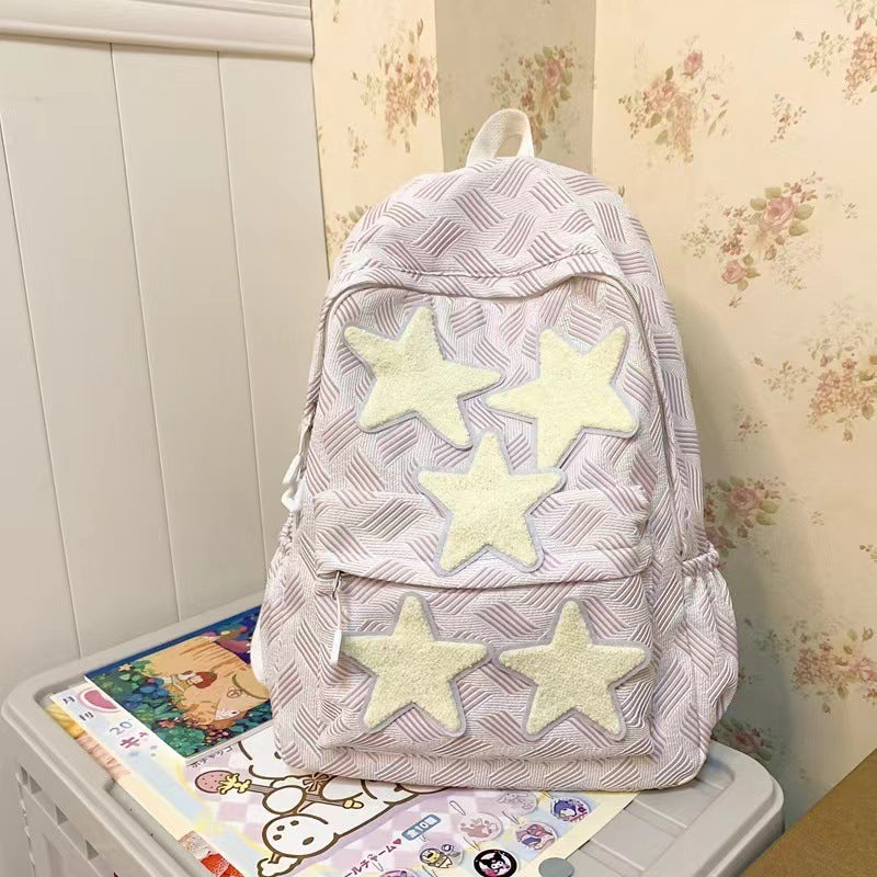 Rucksack mit Stilvollem Sternen-Design und Komfortablem Tragesystem Brehn