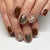 Künstlerisches, von Blumen inspiriertes Press-On Nagelset Brehn