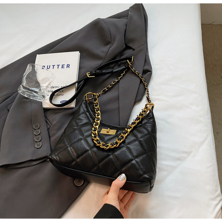 Elegante gesteppte Schultertasche Brehn