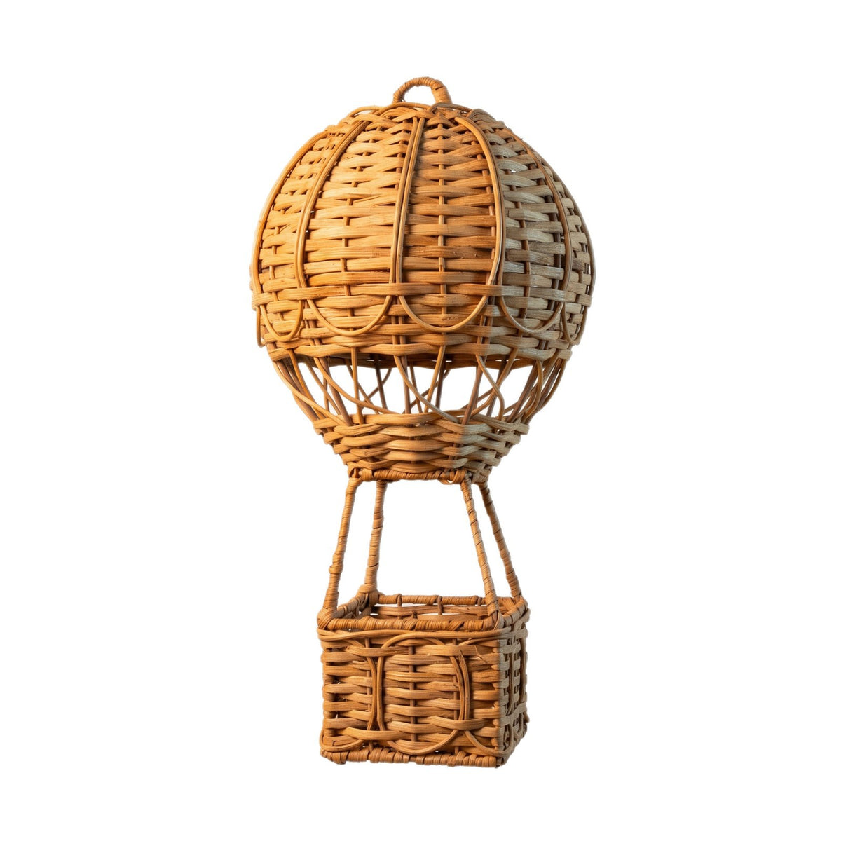 Handgewebter Aufbewahrungskorb im Heißluftballon-Design Brehn