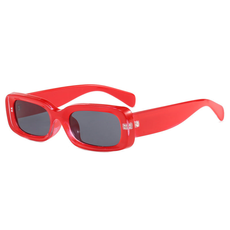 Damen modische Sonnenbrille mit rechteckigem Stil und UV-Schutz Brehn