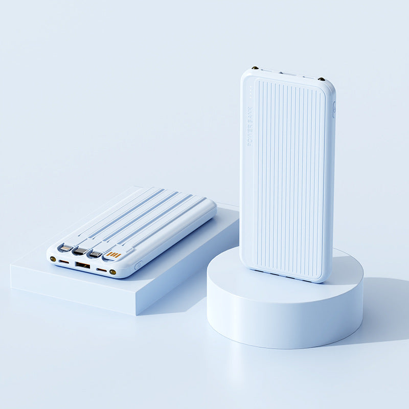 Powerbank mit Integrierten Ladekabeln und Hochgeschwindigkeitsladefunktion Brehn