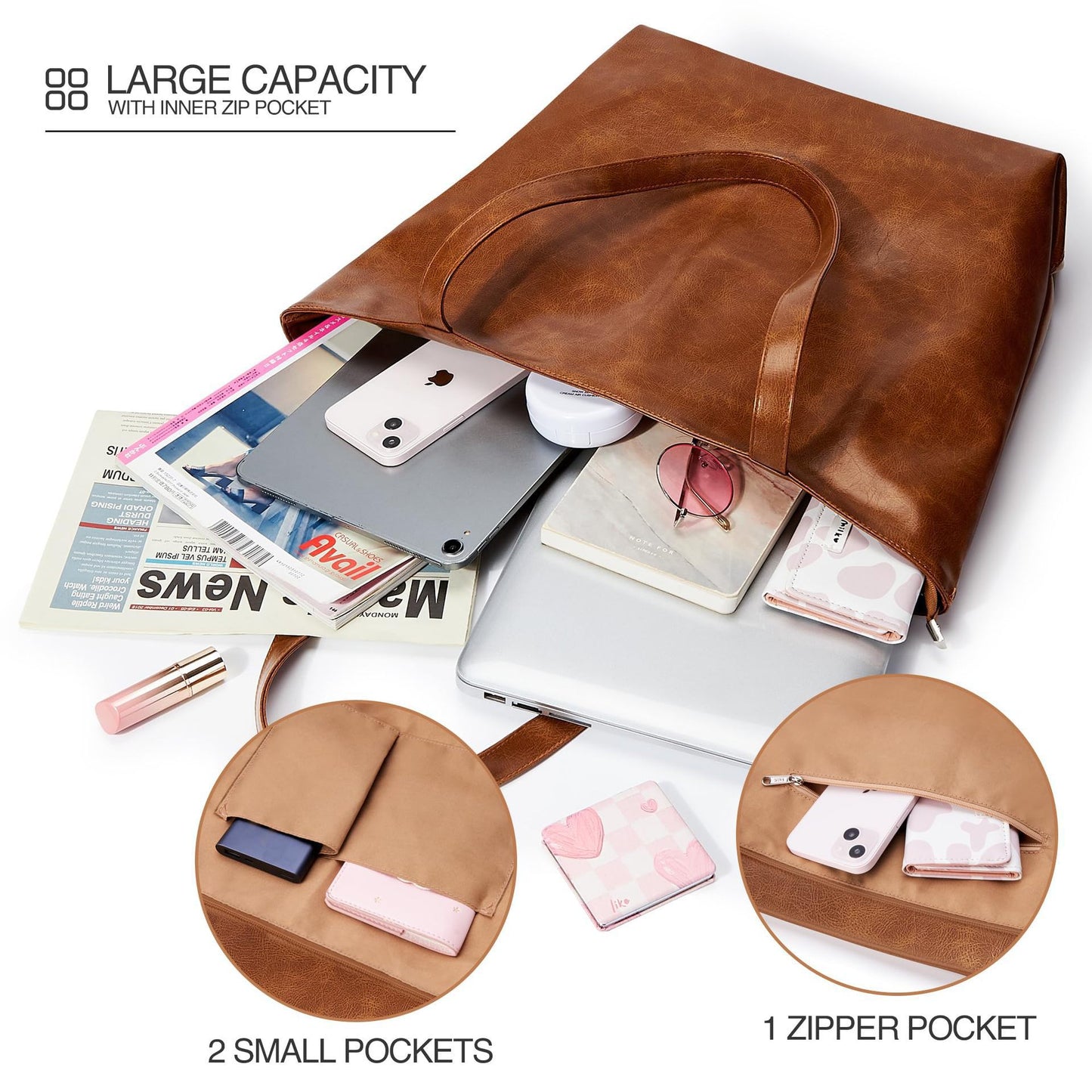 Elegante und Vielseitige Handtasche Aus Kunstleder Brehn