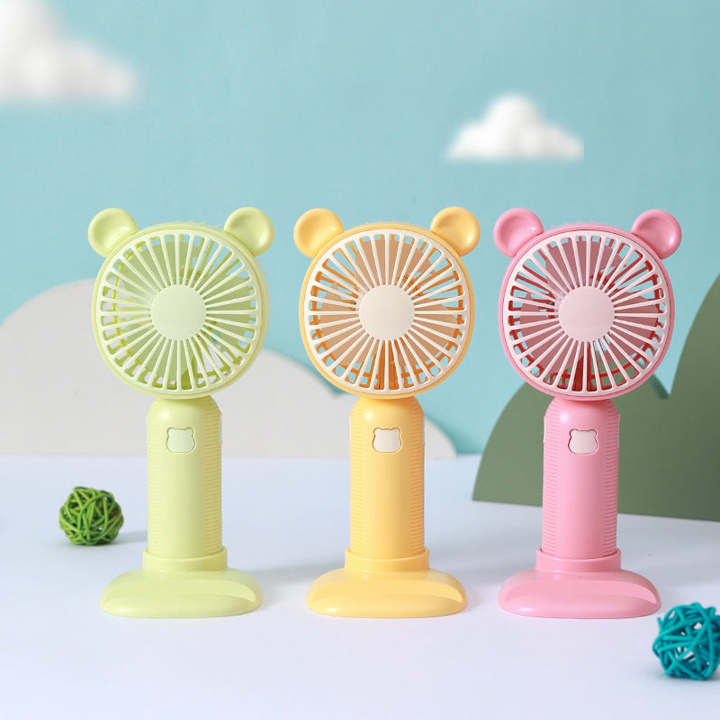 Unisex Tragbarer Tischventilator im niedlichen Bären-Design Brehn