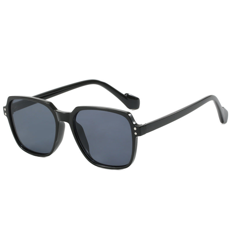 Damen modische quadratische Sonnenbrille mit gelben Gläsern Brehn