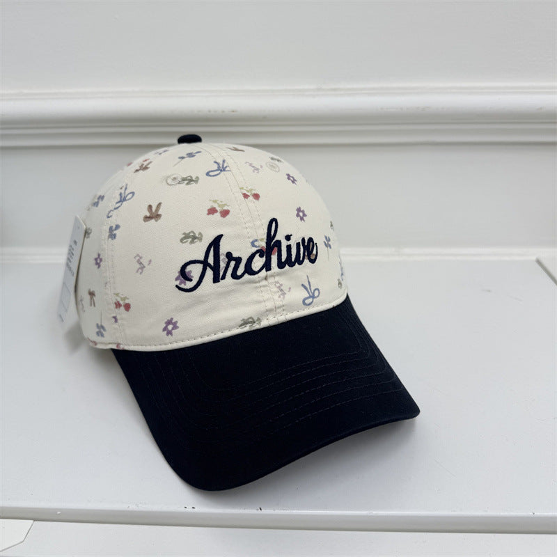 Damen Floral-gestickte Baseballmütze Brehn