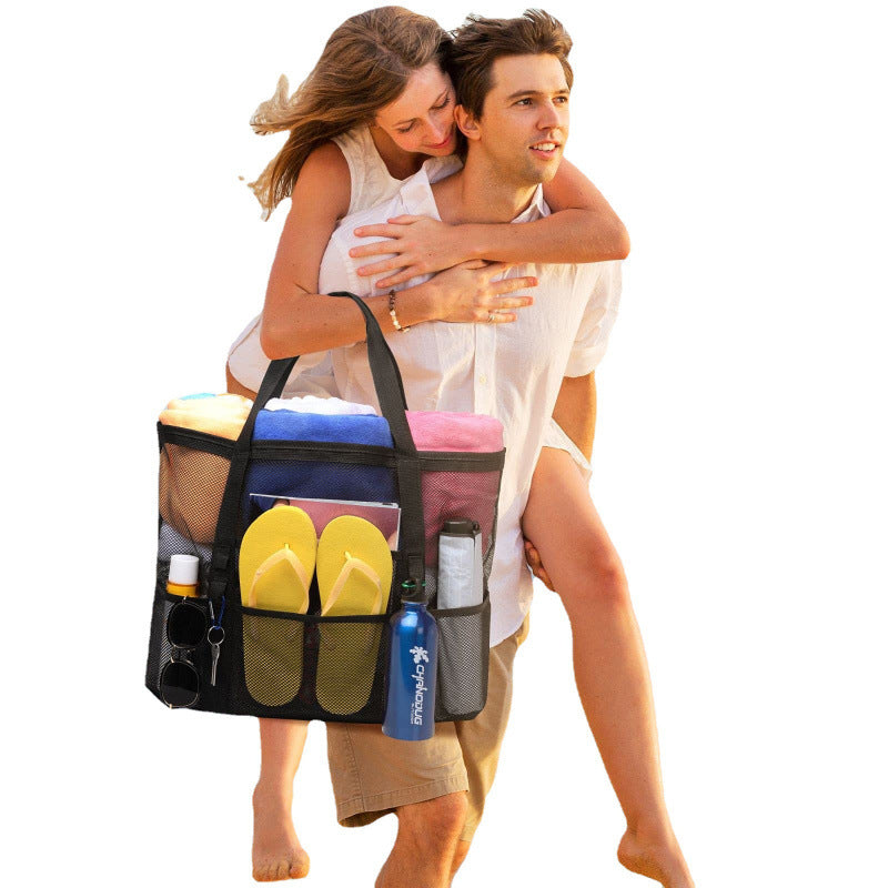 Strandtasche mit Atmungsaktivem Netzmaterial Brehn