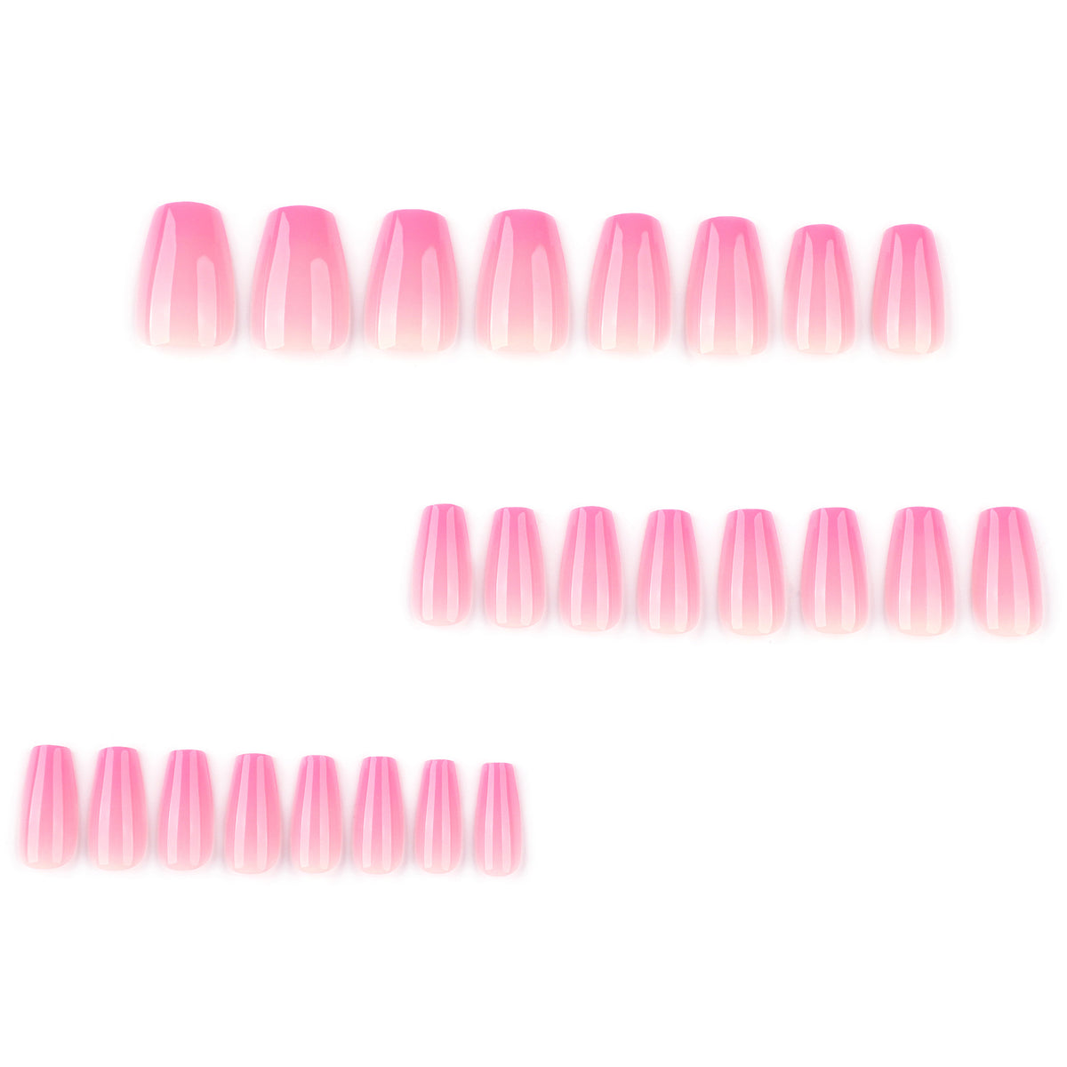 Kunstvolle Gel-Nägel mit zartem Ombre-Effekt Brehn
