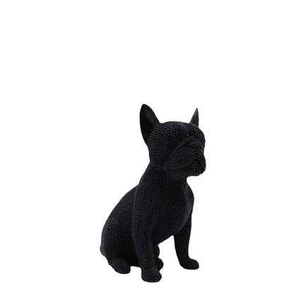 Glänzende Bulldoggen Skulptur Brehn