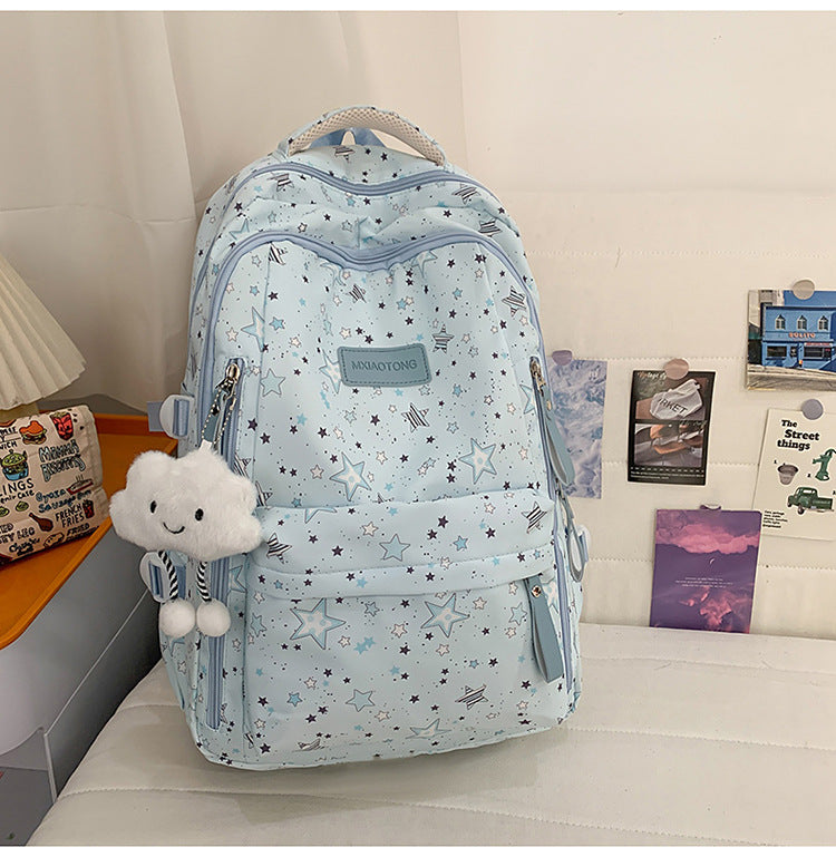Stylische Sternbedruckte Schulrucksack Brehn