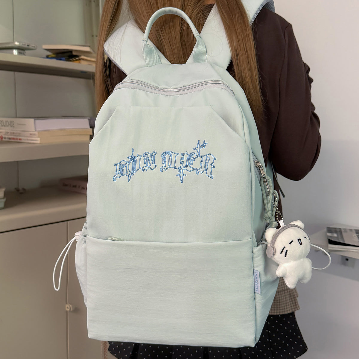 Stylische gestickte Rucksack Brehn 1791206064